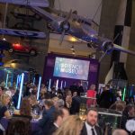 Guests at a drinks receptions in the Making the Modern World Gallery at the ESA excellence Awards 2017