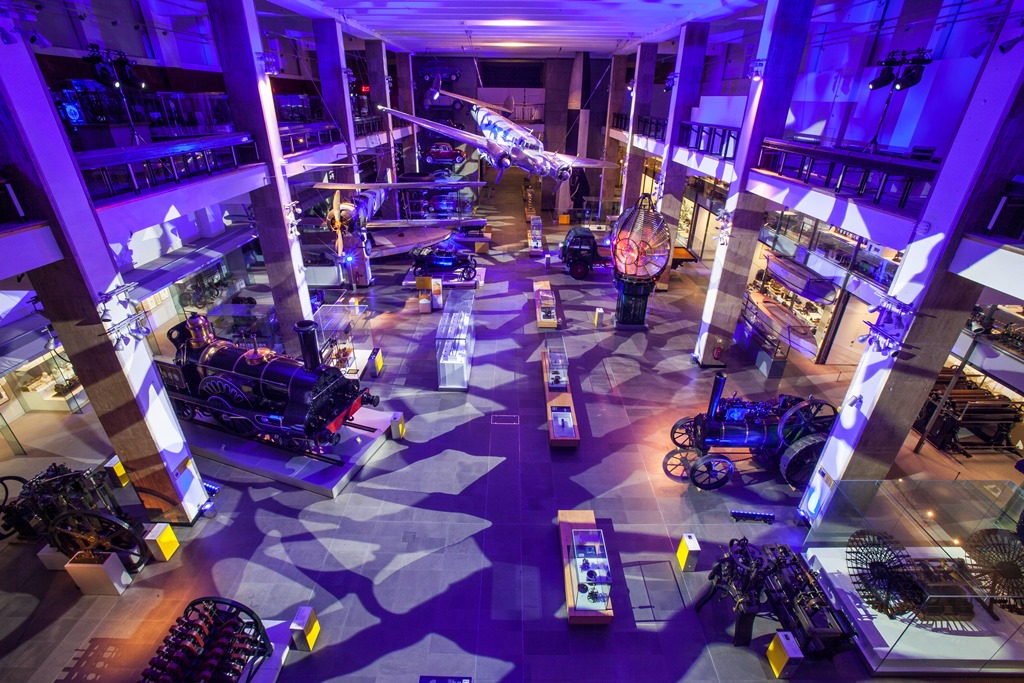 science museum modern making event reception technology lighting